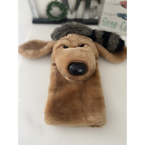 Vintage Dakin 1986 Hound Dog Hand Puppet Coonskin Hat Plush Preschool Teacher - Picture 14 of 16